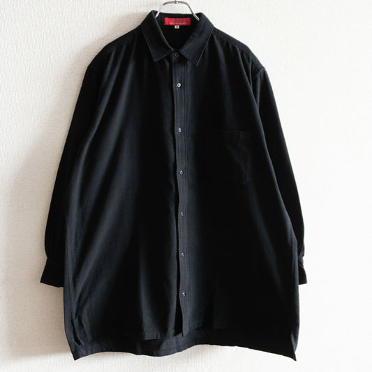 Y's for Men Oversized Chamois Shirt Black Size M