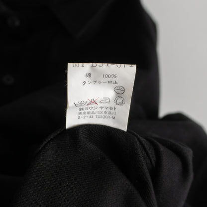 Y's for Men Oversized Chamois Shirt Black Size M