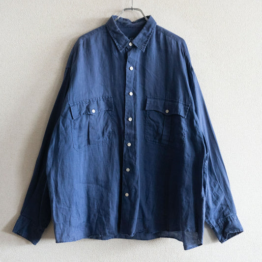 Porter Classic ROLL UP LINEN SHIRTS Size L