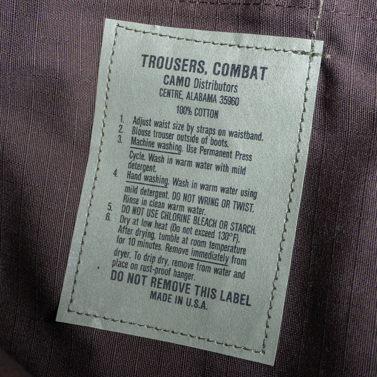 CAMO Distributors Military BDU Cargo Pants Size M-S