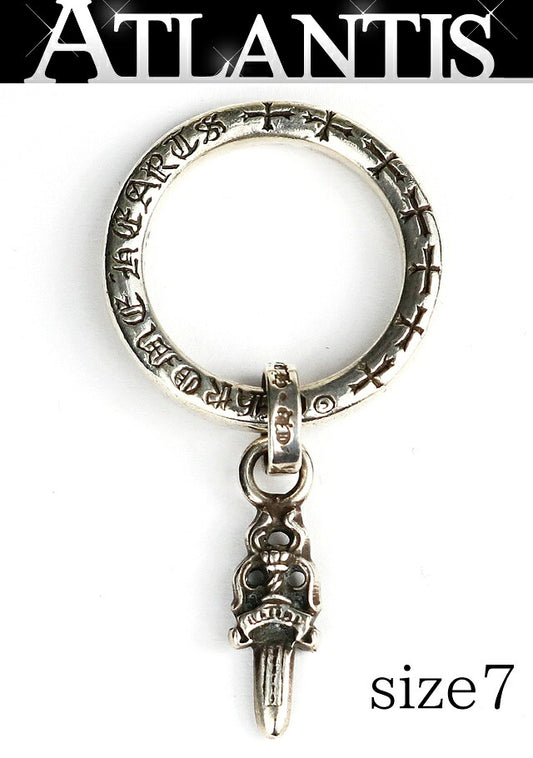 CHROME HEARTS Stack Dagger NTFL Ring SV925 Size US 4