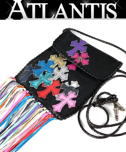 CHROME HEARTS Flat Hippy Shoulder Bag Size ONE SIZE