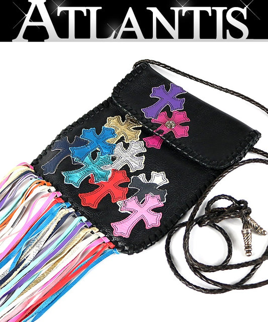 CHROME HEARTS Flat Hippy Shoulder Bag Size ONE SIZE