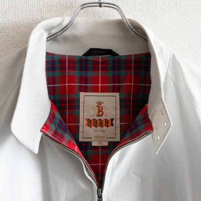 BARACUTA G9 Swingtop Harrington Jacket Off-White Size M