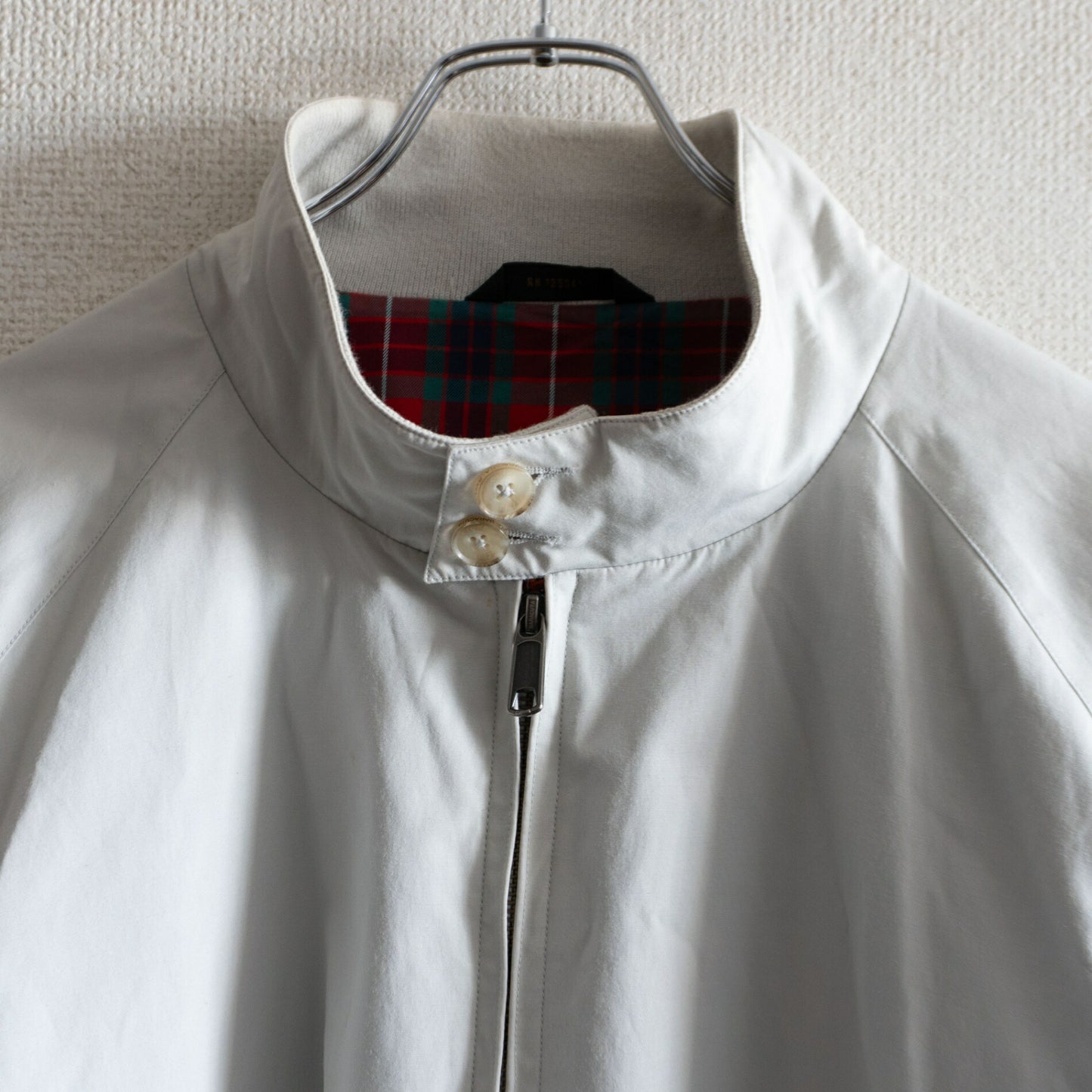 BARACUTA G9 Swingtop Harrington Jacket Off-White Size M