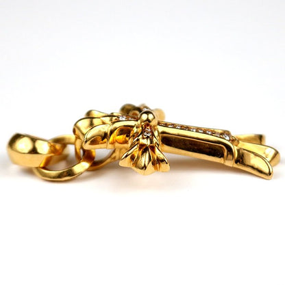 CHROME HEARTS 22K Double CH Diamond Pendant Size ONE SIZE