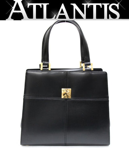 YVES SAINT LAURENT Vintage Logo Handbag Black Size ONE SIZE