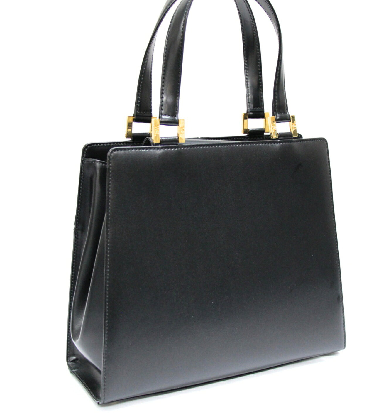 YVES SAINT LAURENT Vintage Logo Handbag Black Size ONE SIZE