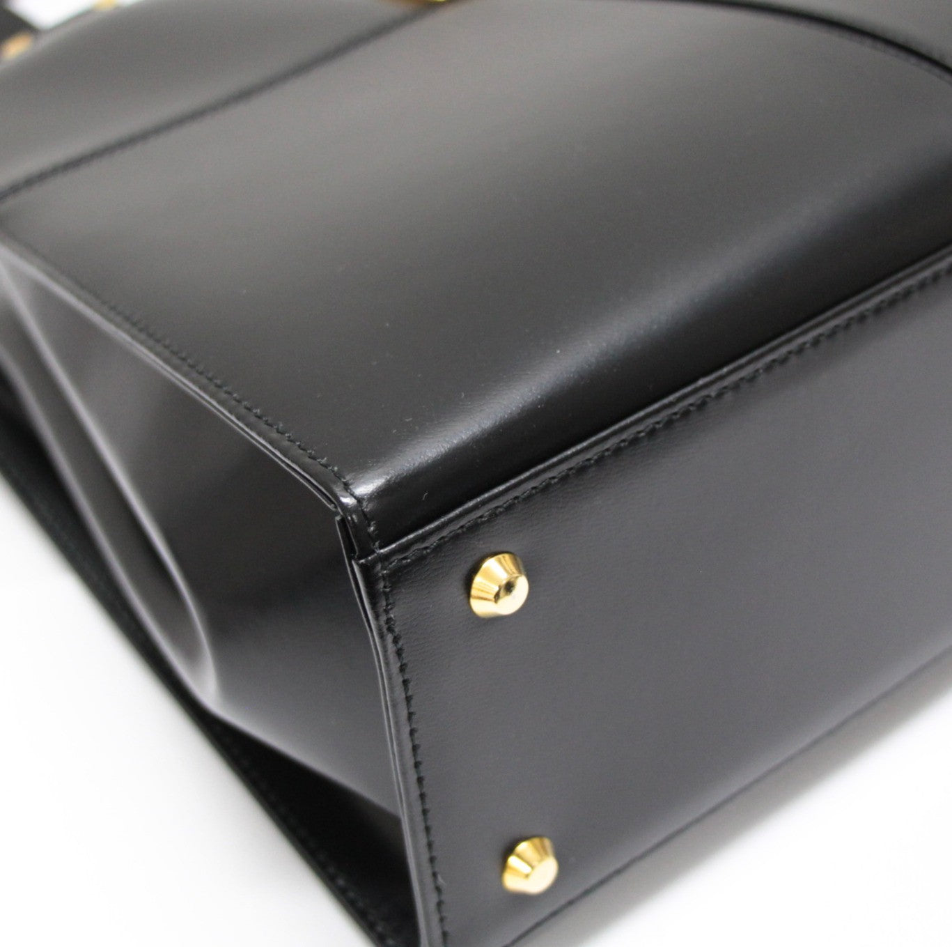 YVES SAINT LAURENT Vintage Logo Handbag Black Size ONE SIZE