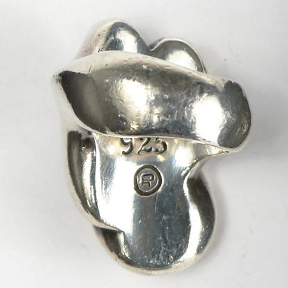 CHROME HEARTS Large Lip & Tongue Silver Ring Size ONE SIZE