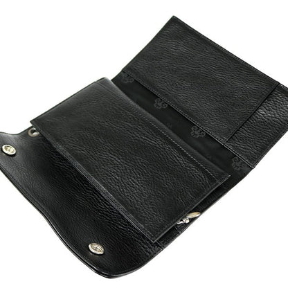 CHROME HEARTS New Cross Button Wallet Black Size ONE SIZE