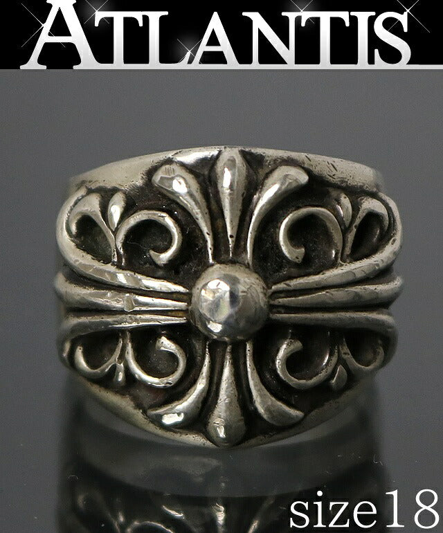CHROME HEARTS Keeper Silver Ring Size ONE SIZE