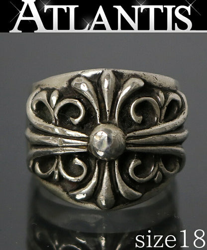 CHROME HEARTS Keeper Silver Ring Size ONE SIZE