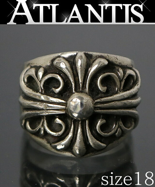 CHROME HEARTS Keeper Silver Ring Size US 8.5