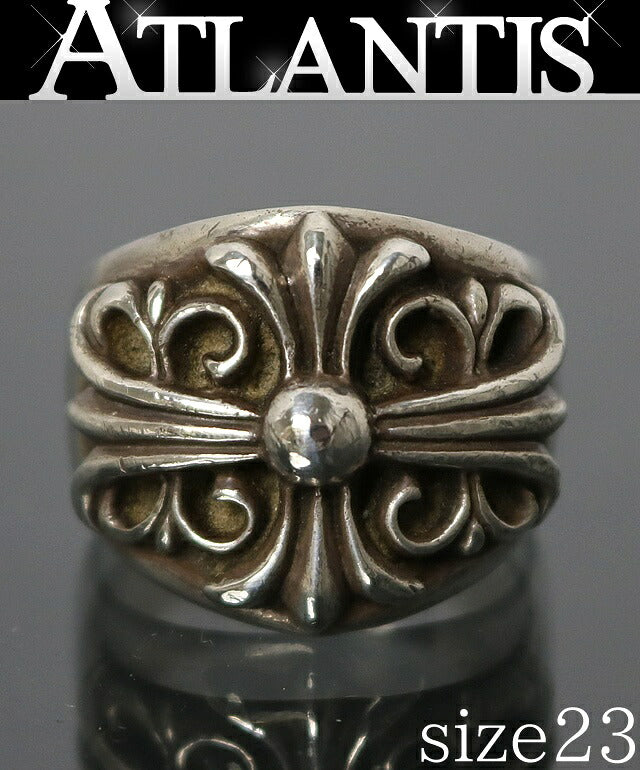 CHROME HEARTS Keeper Silver Ring Size ONE SIZE