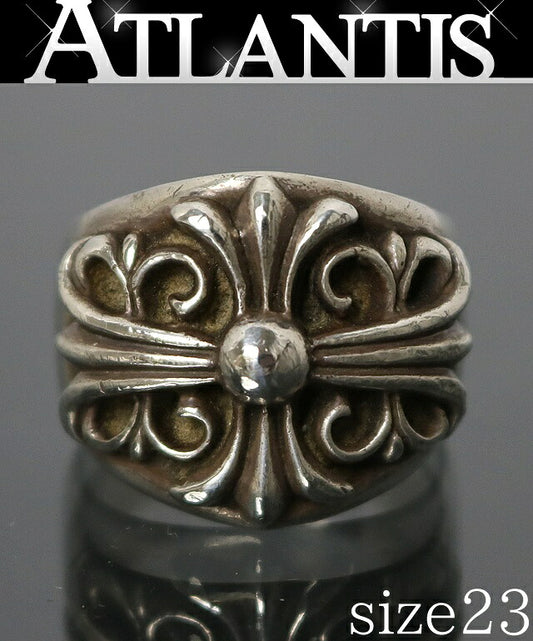 CHROME HEARTS Keeper Silver Ring Size US 10.5