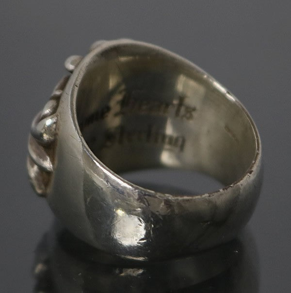 CHROME HEARTS Keeper Silver Ring Size ONE SIZE
