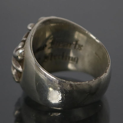 CHROME HEARTS Keeper Silver Ring Size ONE SIZE