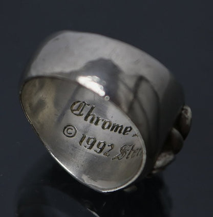 CHROME HEARTS Keeper Silver Ring Size ONE SIZE
