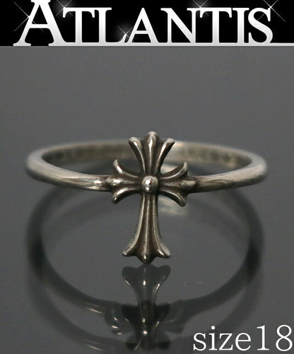 CHROME HEARTS Bubblegum CH Cross Silver Ring Size ONE SIZE