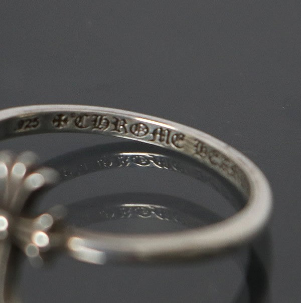 CHROME HEARTS Bubblegum CH Cross Silver Ring Size ONE SIZE