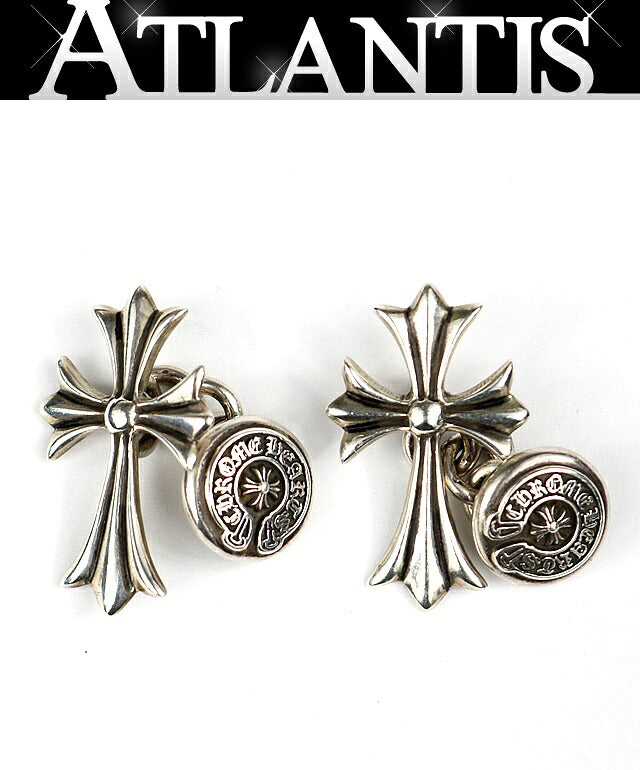 CHROME HEARTS Tiny CH Cross Horseshoe Cufflinks SV925
