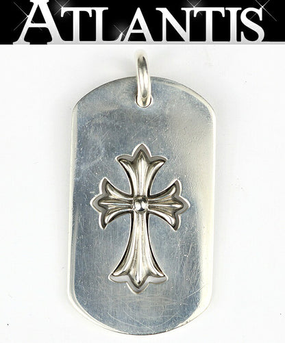 CHROME HEARTS Large Cutout Cross Pendant SV925 Size ONE SIZE