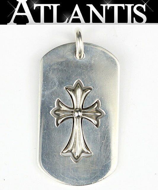CHROME HEARTS Large Cutout Cross Pendant SV925 Size ONE SIZE