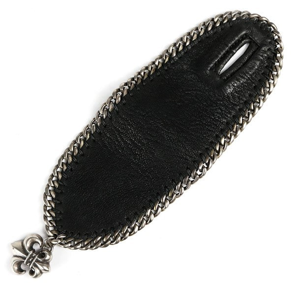 CHROME HEARTS BS Fleur Black Chain Bracelet Size ONE SIZE