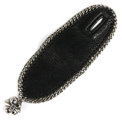 CHROME HEARTS BS Fleur Black Chain Bracelet Size ONE SIZE