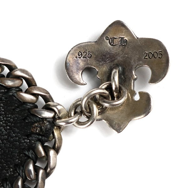 CHROME HEARTS BS Fleur Black Chain Bracelet Size ONE SIZE