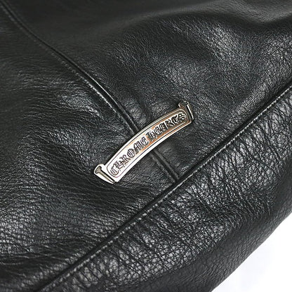 CHROME HEARTS LERO Flare Knee Patch Bag Black Size ONE SIZE