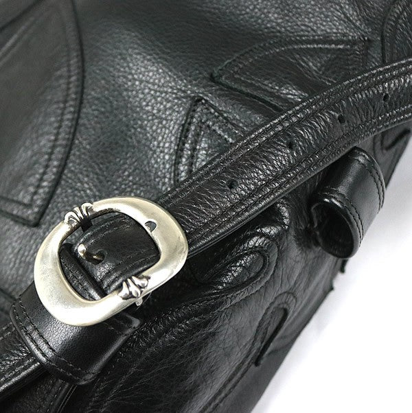 CHROME HEARTS LERO Flare Knee Patch Bag Black Size ONE SIZE