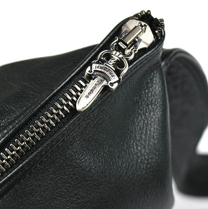 CHROME HEARTS LERO Flare Knee Patch Bag Black Size ONE SIZE