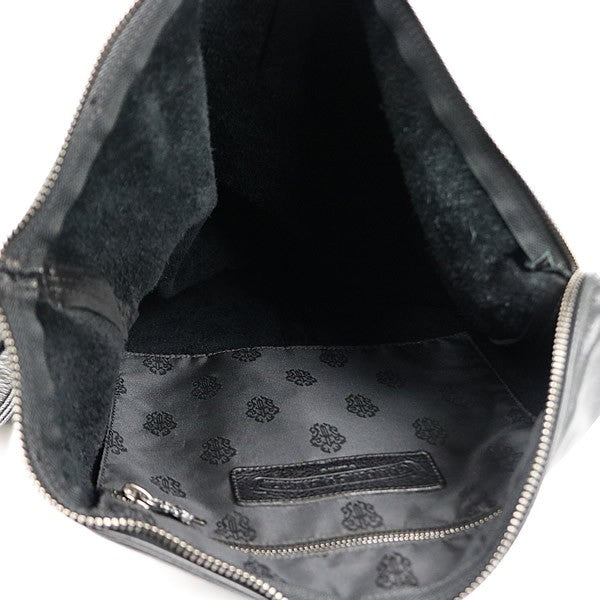CHROME HEARTS LERO Flare Knee Patch Bag Black Size ONE SIZE