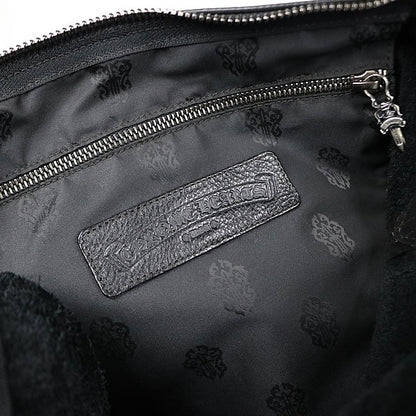 CHROME HEARTS LERO Flare Knee Patch Bag Black Size ONE SIZE