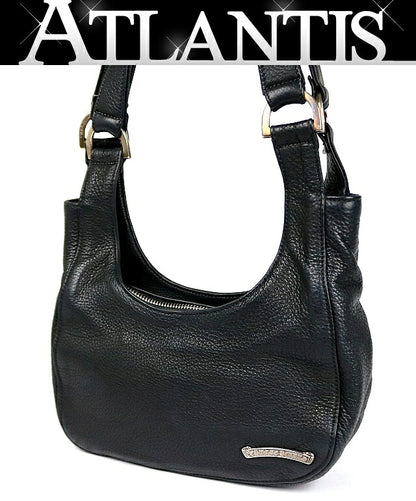 CHROME HEARTS HOBO Scroll Label Bag Black Size ONE SIZE