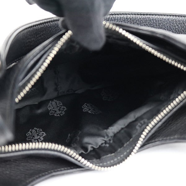 CHROME HEARTS HOBO Scroll Label Bag Black Size ONE SIZE