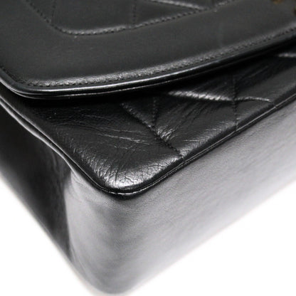 CHANEL Diana 25 Matelasse Lambskin Bag Black Size ONE SIZE