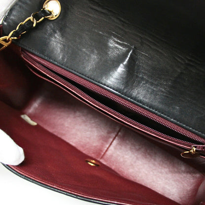 CHANEL Diana 25 Matelasse Lambskin Bag Black Size ONE SIZE