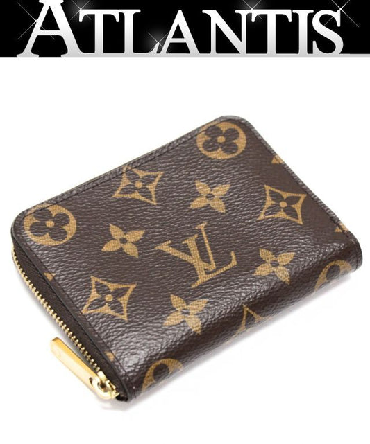 Louis Vuitton Monogram Zippy Coin Purse Black Size ONE SIZE