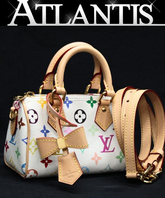 Louis Vuitton Monogram Multicolor Bag White Size ONE SIZE