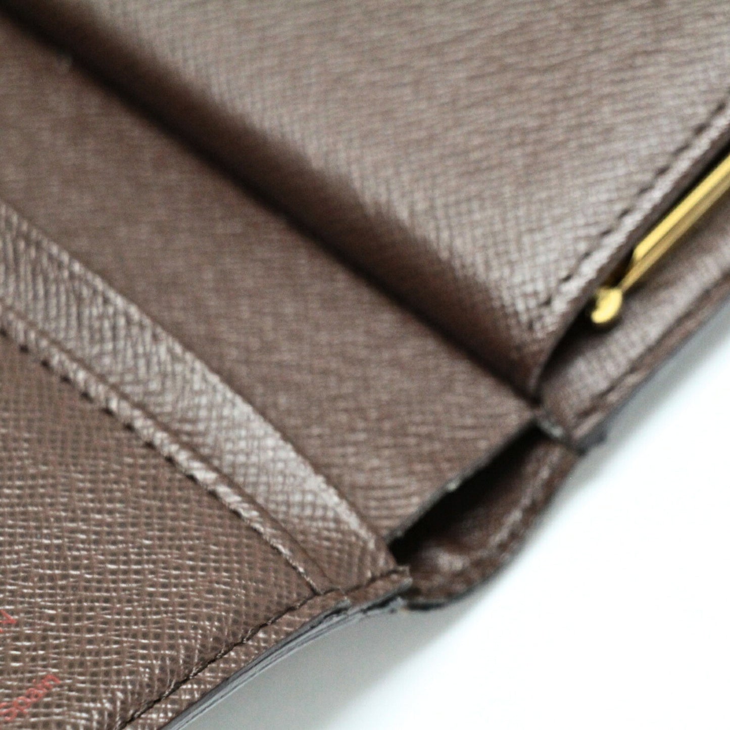 Louis Vuitton Damier Portefeuille Wallet Brown Size ONE SIZE