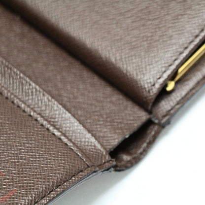 Louis Vuitton Damier Portefeuille Wallet Brown Size ONE SIZE
