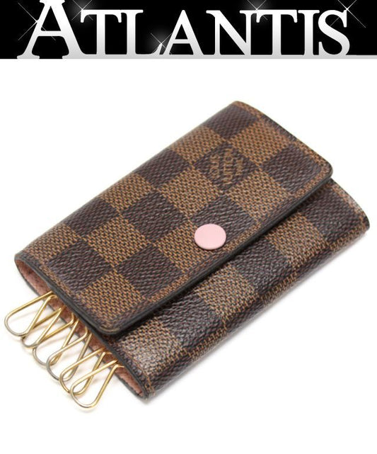 LOUIS VUITTON Monogram Multykle 6 Key Case Rose Ballerine