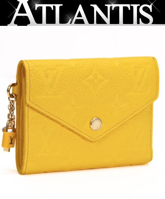 Louis Vuitton Monogram Empreinte Ginkgo Yellow Wallet Size ONE SIZE