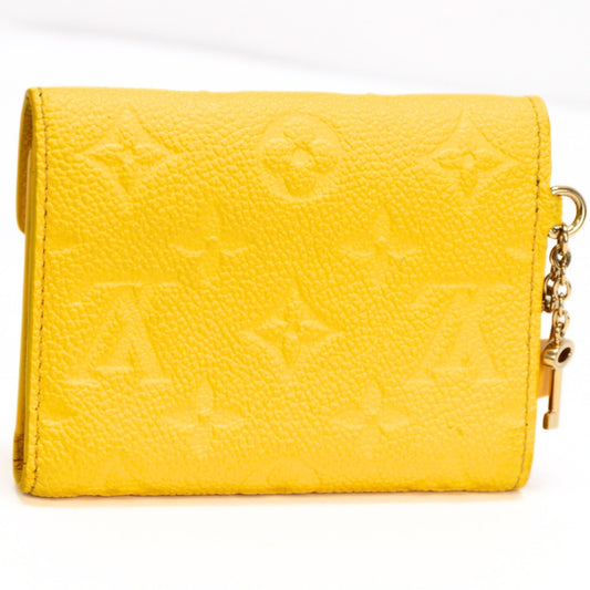 Louis Vuitton Monogram Empreinte Ginkgo Yellow Wallet Size ONE SIZE