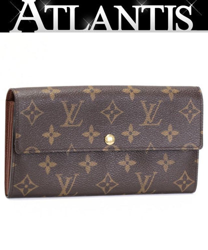 LOUIS VUITTON Monogram Zipper Wallet Brown Bag Size ONE SIZE