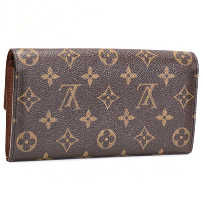 LOUIS VUITTON Monogram Zipper Wallet Brown Bag Size ONE SIZE