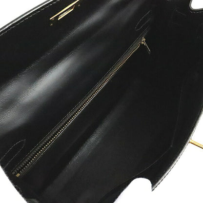 HERMES Kelly 32 Black Box Calf 2-Way Bag Size ONE SIZE
